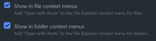 Bocka i båda så kan man öppna både filer och mappar ifrån Utforskaren.