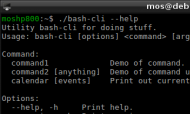 Bash-skript med options.