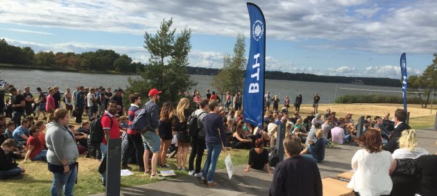 BTH Försmak tjuvstartade i fredags, innan terminsstart, med välkomsthälsning och pubrunda med studentkåren.