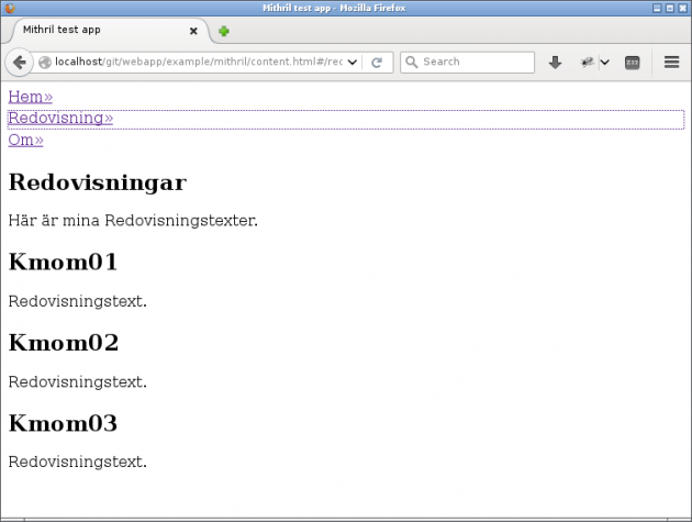 Sidans resultat är en komponering i flera steg med hjälp av en loop.