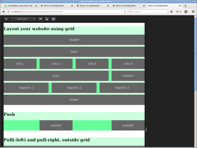 Ett fluid exempel av vårt uppdaterade grid baserat på LESS mixins.